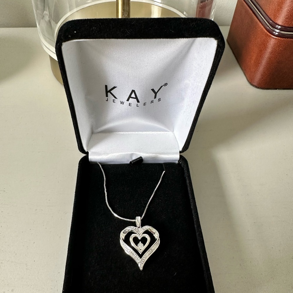 Kay Jewelers Double Heart Necklace